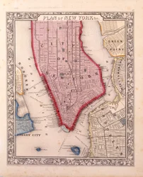 Plan von New York [in Manhattan, bis zur 46. Straße], 1860